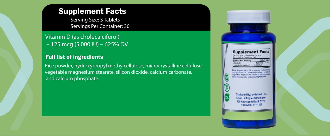 Medalherb Vitamin D Supplement Cover